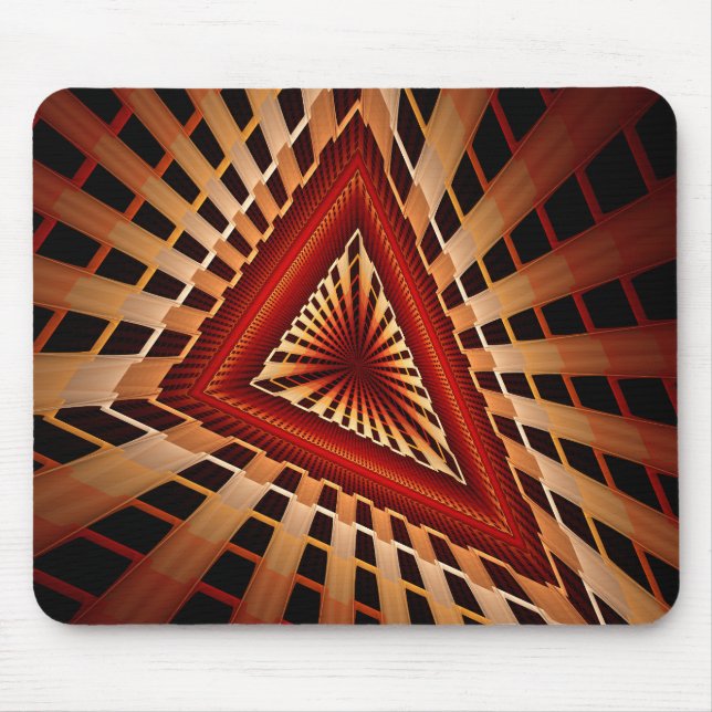 3D Fantasy Network Modern Fractal Graphic Design Mouse Mat (Front)