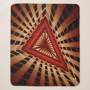 3D Fantasy Network Modern Fractal Graphic Design Sherpa Blanket