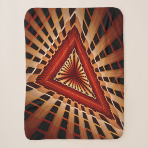 3D Fantasy Network Modern Fractal Graphic Design Sherpa Blanket