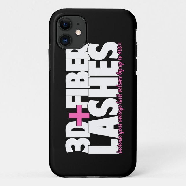 3D + Fibre Lashes Case-Mate iPhone Case (Back)