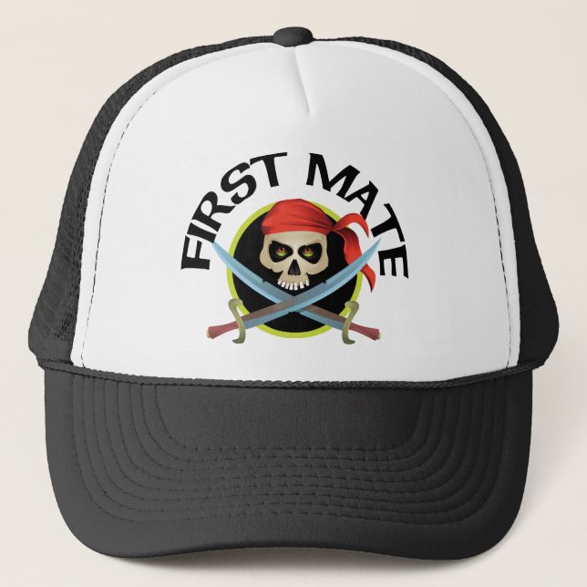 3D First Mate Trucker Hat (Front)