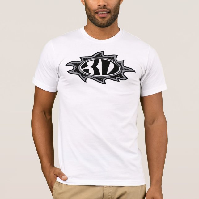 3d Flame Logo T-Shirt (Front)