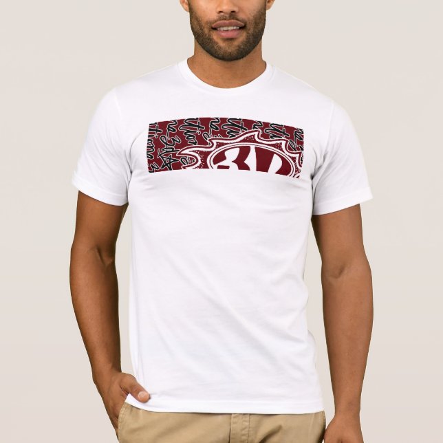 3d Flame & Script T-Shirt (Front)