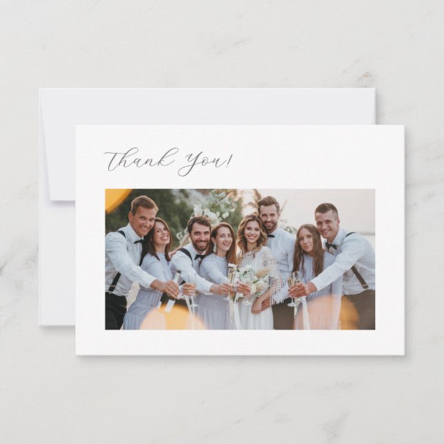 3D Flowers Stylized Lily Thank You Card (Front)