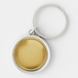 3D Foil Seal Elegant Excellence Award Medal Gold Key Ring
