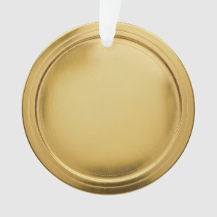 3D Foil Seal Elegant Excellence Award Medal Gold Ornament