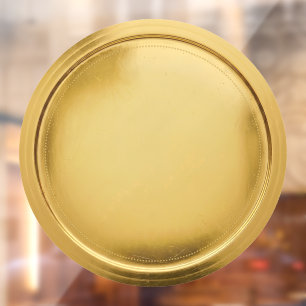 3D Foil Seal Elegant Excellence Award Medal Gold Window Cling