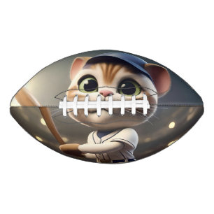 3D Funny Baseball Cat,  American Football