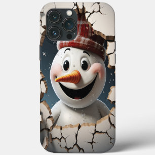 3d Funny Snowman christmas  iPhone 13 Pro Max Case
