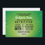 3D GAMER GAMING DIGITAL Bat Mitzvah Invitation<br><div class="desc">WELCOME to my store!
Check out this gaming,  gamer,  video game inspired invitation.
Feel free to make this ANY colour you want!
I can add you child's hebrew name to this invite,  just email me at Marlalove@hotmail.com</div>
