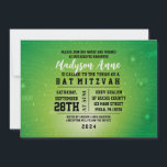 3D GAMER GAMING DIGITAL Bat Mitzvah Invitation<br><div class="desc">WELCOME to my store!
Check out this gaming,  gamer,  video game inspired invitation.
Feel free to make this ANY colour you want!
I can add you child's hebrew name to this invite,  just email me at Marlalove@hotmail.com</div>