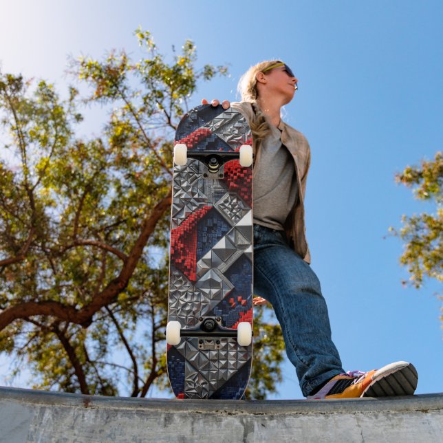 3D Geometric Abstract Skateboard  (Outdoor 1)