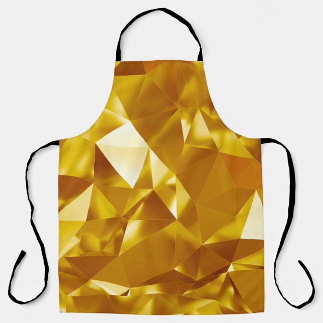 3D Geometric: Metallic Background Design Apron (Front)