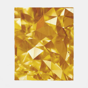 3D Geometric: Metallic Background Design Fleece Blanket