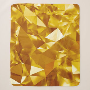 3D Geometric: Metallic Background Design Sherpa Blanket