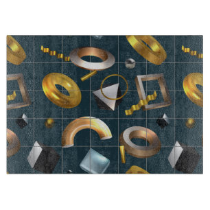 3D Geometric Pattern Cutting Board