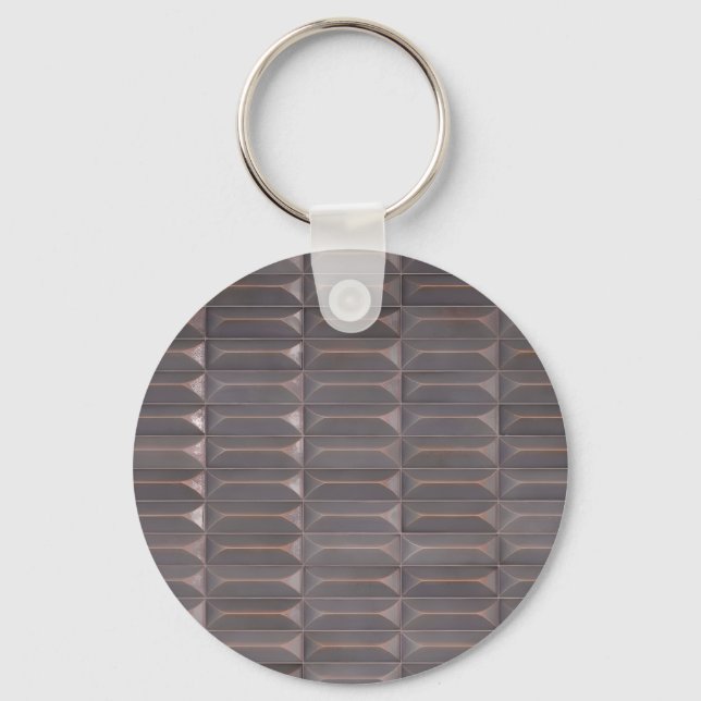 3D Geometric Tile Key Ring (Front)