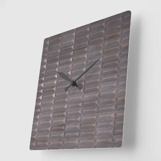 3D Geometric Tile Square Wall Clock