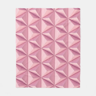 3D geometric triangles: minimalistic background. Fleece Blanket