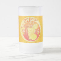 3D Get Juiced Graphics with Background Frosted Mug