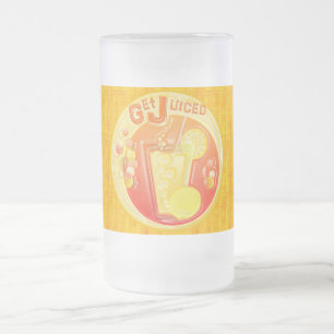 3D Get Juiced Graphics with Background Frosted Mug