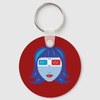 3D Girl Key Ring