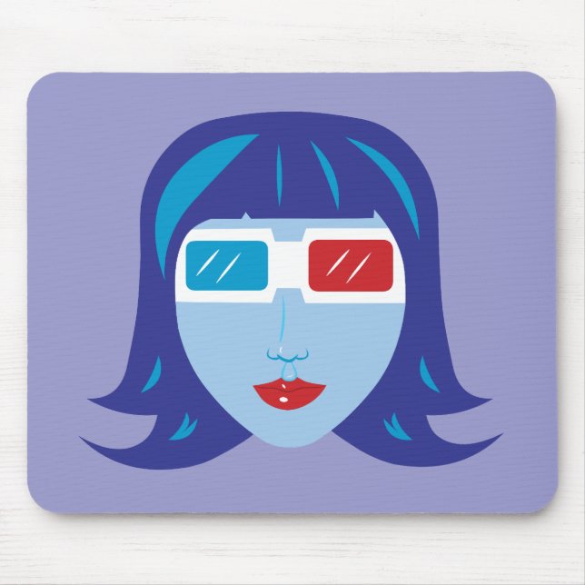 3D Girl Mouse Mat (Front)