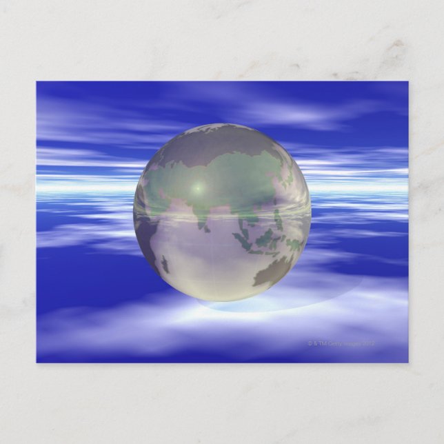 3D Globe 3 Postcard (Front)
