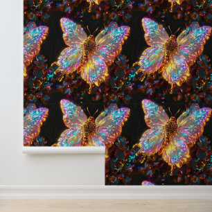 3D glowing butterfly Wallpaper
