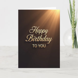 3D Gold Celebration Card