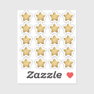 3D Gold Foil Seal Award Achievement Medal Star