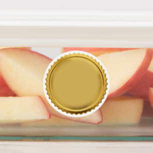 3D Gold Foil Seal Starburst Excellence Award Medal