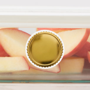3D Gold Foil Seal Starburst Excellence Award Medal