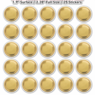 3D Gold Seals Foil Notary Embosser Starburst x25