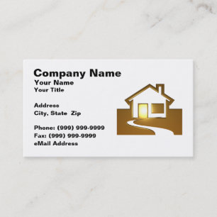 3D Golden House Business Card