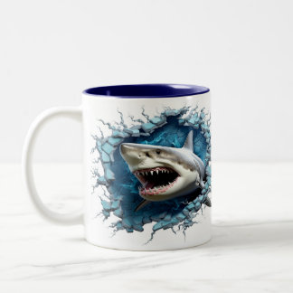 3D Great White Shark Hot Cocoa Coffee Mug
