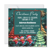  3d Green Christmas Trees | Funny Vangogh Dance