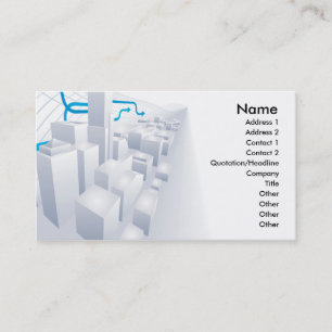 3d grey city business card background
