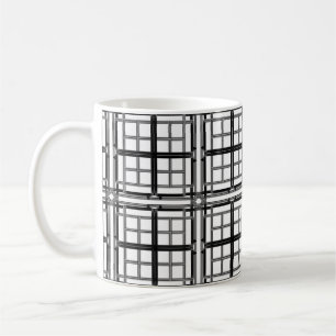 3D grey geometric abstract pattern background.3d b Coffee Mug
