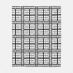3D grey geometric abstract pattern background.3d b Fleece Blanket