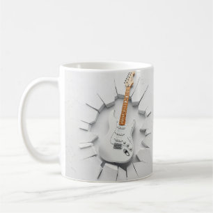 3d guitar electric mug wrap, 3d mug design
