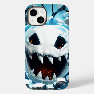 3D Halloween Ghost Cracked Hole Case-Mate iPhone 14 Case