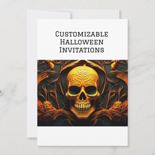 3D Halloween Invitation (Front)
