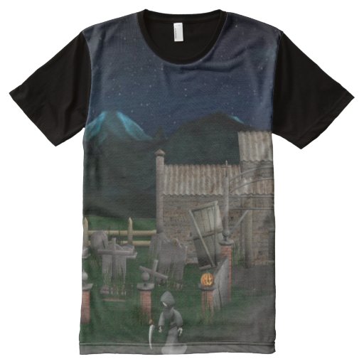 Image of 3d-haunted-house All-over Print T-shirt
