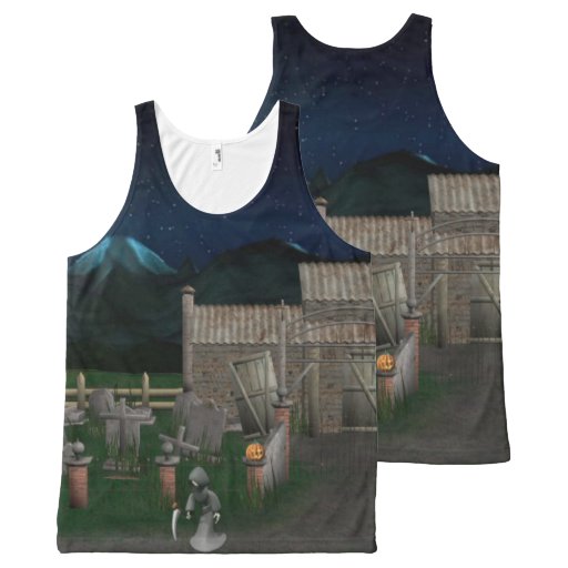 Image of 3d-haunted-house All-over Print Tank Top