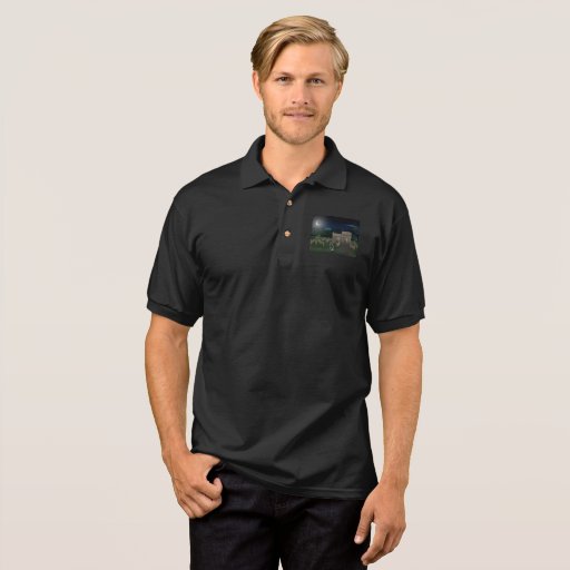 Image of 3d-haunted-house Polo Shirt
