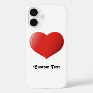 3D Heart Icon iPhone 16 Case