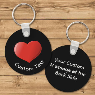3D Heart Icon Keychain