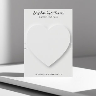 3D heart minimalist bracelet display card