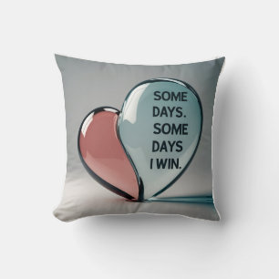 3D Heart & Tear Fusion: Emotional Metamorphosis Cushion